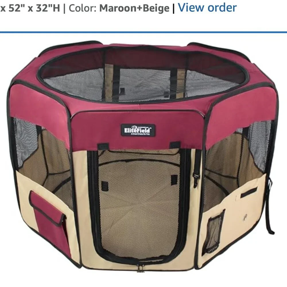 Dog playpen.